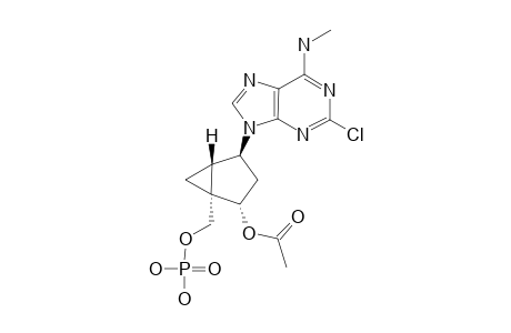 (1R,2S,4S,5S)-ACETIC-ACID-4-(2-CHLORO-6-METHYLAMINO-PURIN-9-YL)-PHOSPHONOOXY-BICYCLO-[3.1.0]-HEX-2-YLESTER