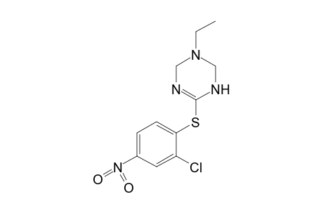 2-[(2-CHLORO-4-NITROPHENYL)THIO]-5-ETHYL-3,4,5,6-TETRAHYDRO-s-TRIAZINE