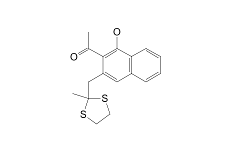 1-{1-Hydroxy-3-[(2-methyl-1,3-dithiolan-2-yl)methyl]naphthalen-2-yl}ethanone