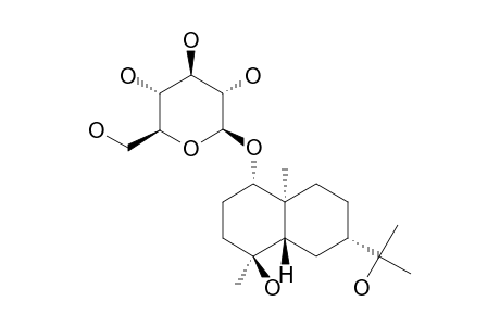 BOARIOSIDE;4-BETA,11-DIHYDROXYEUDESMANE-1-ALPHA-O-(BETA-D-GLUCOPYRANOSIDE)