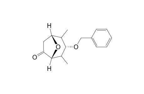 (1R,2R/S,3S,4R/S,5R)-3-Benzyloxy-2,4-dimethyl-8-oxabicyclo[3.2.1]octan-6-one