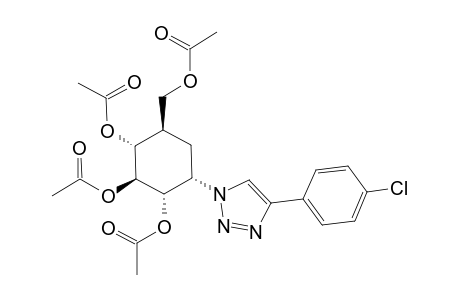 (1S,2S,3R,4R,6S)-4-(Acetoxymethyl)-6-[4-(4-chlorophenyl)-1H-1,2,3-triazol-1-yl]cyclohexane-1,2,3-triyl Triacetate