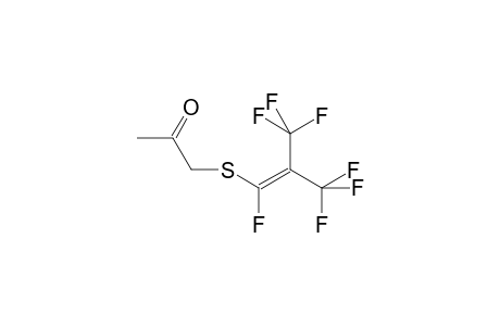 1-(1,3,3,3-Tetrafluoro-2-trifluoromethyl-propenylsulfanyl)-propan-2-one