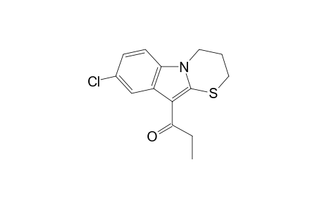 1-(8-Chloro-3,4-dihydro-2H-[1,3]thiazino[3,2-a]indol-10-yl)-propan-1-one