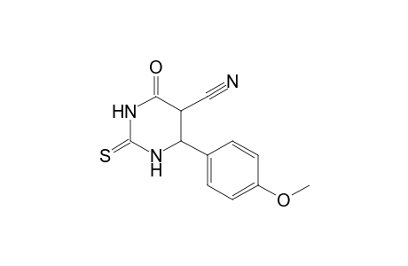 4-(4-Methoxyphenyl)-6-oxidanylidene-2-sulfanylidene-1,3-diazinane-5-carbonitrile