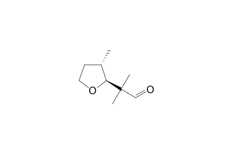 2-methyl-2-[(2S,3S)-3-methyltetrahydrofuran-2-yl]propionaldehyde