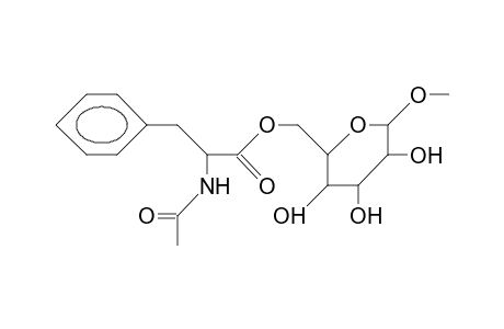 Methyl 6-O-(N-acetyl-L-phenyl-alanyl).beta.-D-galactopyranoside