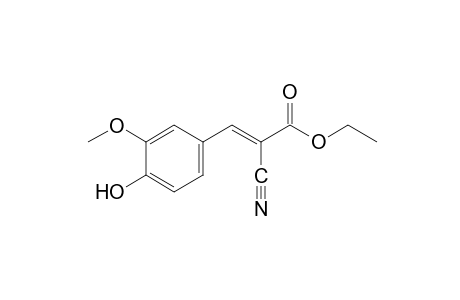 alpha-cyano-4-hydroxy-3-methoxycinnamic acid, ethyl ester