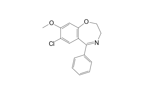 7-chloro-2,3-dihydro-8-methoxy-5-phenyl-1,4-benzoxazepine