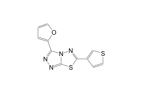 [1,2,4]triazolo[3,4-b][1,3,4]thiadiazole, 3-(2-furanyl)-6-(3-thienyl)-