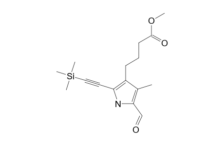 METHYL-(2-FORMYL-3-METHYL-5-(TRIMETHYLSILYL)-ETHYNYL-1H-PYRROLYL)-4-BUTANOATE