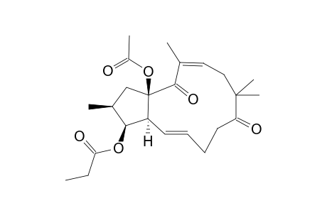 (-)-15-ACETYL-3-PROPIONYL-17-NORCHARACIOL