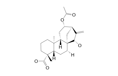 ent-12.beta.-Acetoxy-15.beta.-hydroxykaur-16-en-19-oic acid