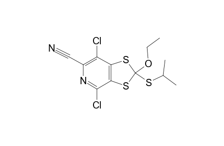 4,7-DICHLORO-2-ETHOXY-2-ISOPROPYLTHIO-6-CYANO-1,3-DITHIOLO-[4.5-C]-PYRIDINE