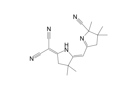 3,4(2H)-Dihydropyrrole, 2-cyano-2,3,3-trimethyl-5-[(5-dicyanomethylene)-3,3-dimethylpyrrolidin-2-yl]methylene-