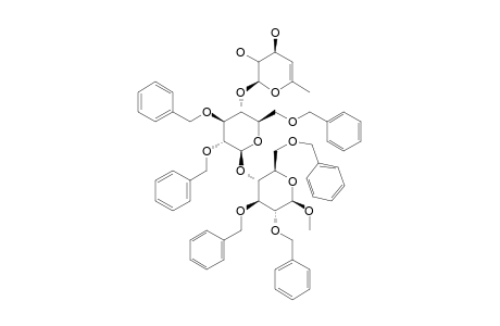 METHYL-O-(4,6-DIDEOXY-ALPHA-L-THREO-HEX-4-ENOSYL)-(1->4)-O-(2,3,6-TRI-O-BENZYL-BETA-D-GLUCOSYL-(1->4)-2,3,6-TRI-O-BENZYL-BETA-D-GLUCOSYDE