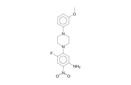 Aniline, 4-fluoro-5-[4-(3-methoxyphenyl)piperazin-1-yl]-2-nitro-