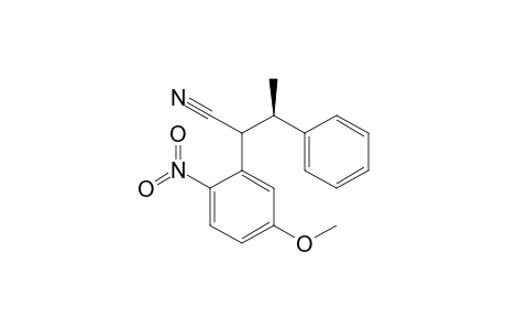 2-(R,S)-(5-Methoxy-2-nitrophenyl)-3-(R)-methyl-3-phenylpropionitrile