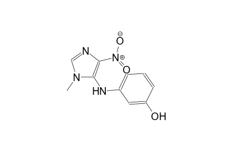 3-[(1-Methyl-4-nitro-1H-imidazol-5-yl)amino]phenol