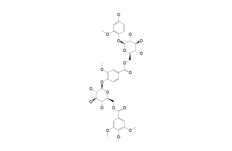 1-O-{6-O-[4-O-(6-O-SYRINGYLOYL-BETA-D-GLUCOPYRANOSYL)-VANILLOYL]-BETA-D-GLUCOPYRANOSYL}-2-METHOXY-PARA-HYDROXYQUINONE