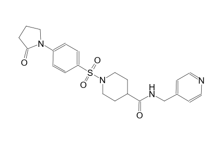 4-piperidinecarboxamide, 1-[[4-(2-oxo-1-pyrrolidinyl)phenyl]sulfonyl]-N-(4-pyridinylmethyl)-