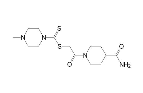 2-[4-(aminocarbonyl)-1-piperidinyl]-2-oxoethyl 4-methyl-1-piperazinecarbodithioate