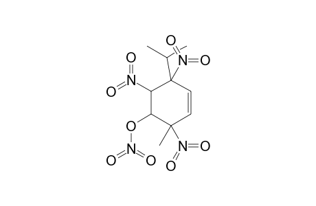 6-METHYL-3-(METHYLETHYL)-T-5-NITRATO-R-3,C-4,T-6-TRINITRO-CYCLOHEXENE