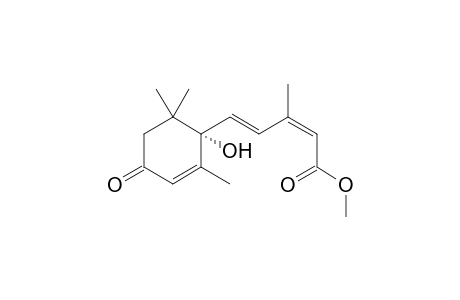 (2E,4E)-5-(1-hydroxy-2,6,6-trimethyl-4-oxo-1-cyclohex-2-enyl)-3-methylpenta-2,4-dienoic acid methyl ester