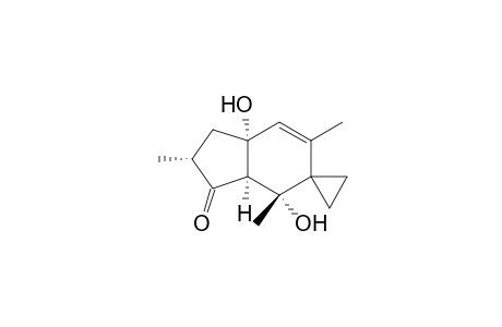 1',3'a,4',7'a-tetrahydro-4',7'a-dihydroxy-2',4',6'-trimethylspiro(cyclopropane-1,5'-(5H)inden)-3'(2'H)-one (2'R-(2'alpha,3'aalpha,4'beta,7'aalpha))-