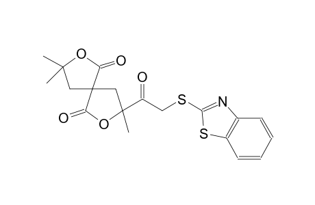 3-[(1,3-benzothiazol-2-ylsulfanyl)acetyl]-3,8,8-trimethyl-2,7-dioxaspiro[4.4]nonane-1,6-dione