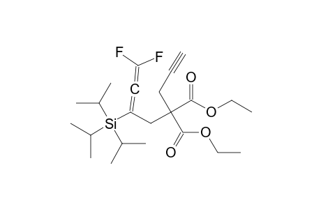 1,1-DIFLUORO-3-TRIISOPROPYLSILYL-5,5-DICARBOETHOXY-OCTA-1,2-DIEN-7-YNE