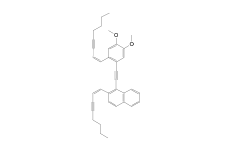 1-([4,5-DIMETHOXY-2-[(1Z)-1-OCTEN-3-YNYL]-PHENYL]-ETHYNYL)-2-[(1Z)-1-OCTEN-3-YNYL]-NAPHTHALENE