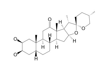 MEXOGENIN;(25R)-2-BETA,3-BETA-DIHYDROXY-5-BETA-SPIROSTAN-12-ONE