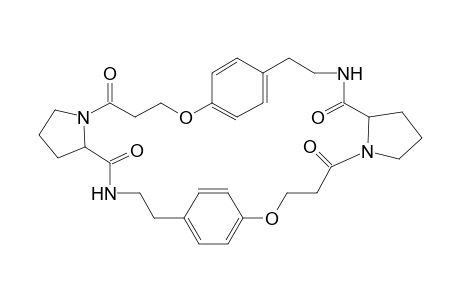 9,12:25,28-Dietheno-5H,21H-dipyrrolo[1,2-e:1',2'-s][1,15,5,8,19,22]dioxatetraazacyclooctacosine-5,16,21,32(13H,29H)-tetrone, 1,2,3,6,7,14,15,16a,17,18,19,22,23,30,31,32a-hexadecahydro-, [16aS-(16aR*,32aR*)]-