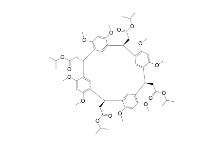 R-2,C-8,C-14,T-20-TETRA-(CARBISOPROPOXYMETHYL)-PENTACYClO-[19.3.1.1^3,7.1^15,19]-OCTACOSA-1(25),3,5,7(28),9,11,13(27),15,17,19(26),21,23-DODECAEN-4,6,10,12,16,