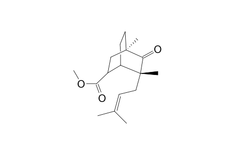 Methyl 1,3-dimethyl-3-endo-(3-methylbut-2-enyl)-2-oxobicyclo[2.2.2]octane-5-carboxylate