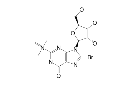 2N-[(DIMETHYLAMINO)-METHYLENE]-8-BROMOGUANOSINE