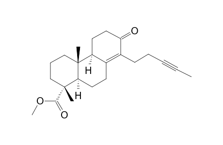 Methyl 13-Oxo-14-(3-pentynyl)podocarp-8(14)-en-18-oate