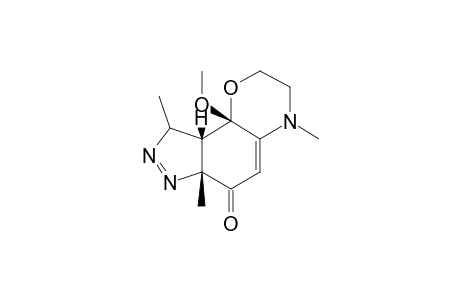 4,6A,9A-TRIMETHYL-9B-METHOXY-2,3,9A,9B-TETRAHYDRO-9H-PYRAZOLO-[3,4-H]-1,4-BENZOXAZIN-6(6AH)-ONE