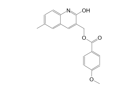 (2-hydroxy-6-methyl-3-quinolinyl)methyl 4-methoxybenzoate