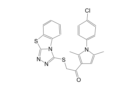 ethanone, 1-[1-(4-chlorophenyl)-2,5-dimethyl-1H-pyrrol-3-yl]-2-([1,2,4]triazolo[3,4-b]benzothiazol-3-ylthio)-