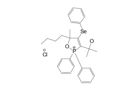 5-BUTYL-3-(1-HYDROXY-1-METHYLETHYL)-5-METHYL-2,2-DIPHENYL-4-PHENYLSELENENYL-2,5-DIHYDRO-1,2-OXAPHOSPHOL-2-IUM-CHLORIDE