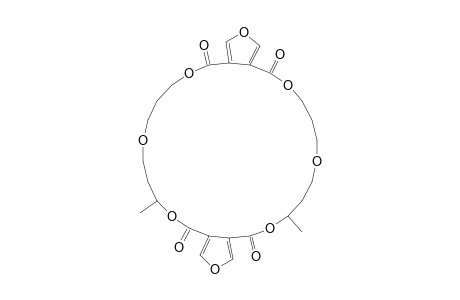 4,26-DIMETHYL-3,7,11,15,19,23,27,31-OCTAOXATRICYCLO-[27.3.0.0(13,17)]-DOTRIACONTA-1(32),13,16,29-TETRAENE-2,12,18,28-TETRONE