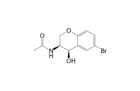 Acetamide, N-(6-bromo-3,4-dihydro-4-hydroxy-2H-1-benzopyran-3-yl)-, cis-