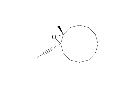 13-Oxabicyclo[10.1.0]tridecane, 1-methyl-12-(1-propynyl)-, (1R*,12S*)-