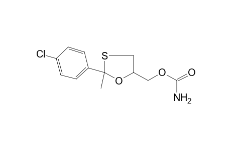 2-(p-chlorophenyl)-2-methyl-1,3-oxathiolane-5-methanol, carbamate