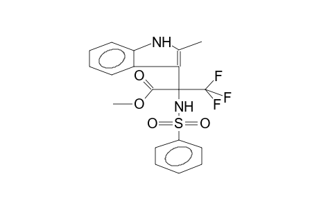 3-(ALPHA-CARBMETHOXY-ALPHA-BENZENSULPHAMIDOTRIFLUOROETHYL)-2-METHYLINDOL