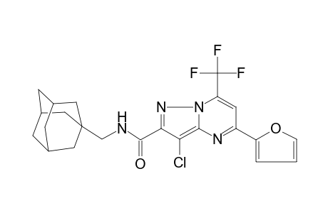 N-(1-adamantylmethyl)-3-chloranyl-5-(furan-2-yl)-7-(trifluoromethyl)pyrazolo[1,5-a]pyrimidine-2-carboxamide