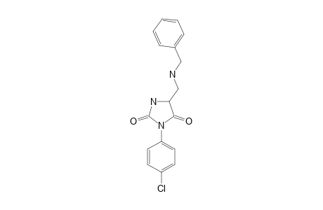 5-[(BENZYLAMINO)-METHYL]-3-(4-CHLOROPHENYL)-IMIDAZOLIDINE-2,4-DIONE