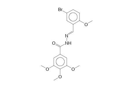 N-[(E)-(5-bromanyl-2-methoxy-phenyl)methylideneamino]-3,4,5-trimethoxy-benzamide